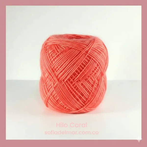 hilo coral color coral en barranquilla