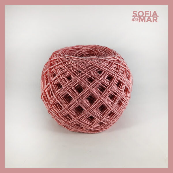 hilo coral para tejer a crochet palo de rosa barranquilla