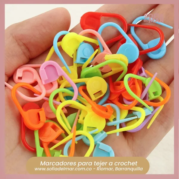 marcadores de seguridad x 20 unidades barranquilla crochet ganchos de seguridad