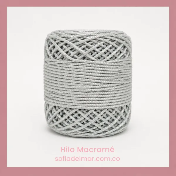 hilo macrame gris barranquilla