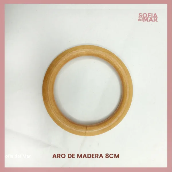 Aro de madera para tejer a crochet