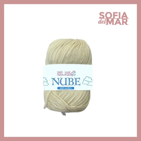 hilo nube para crochet - color beige 80 - barranquilla