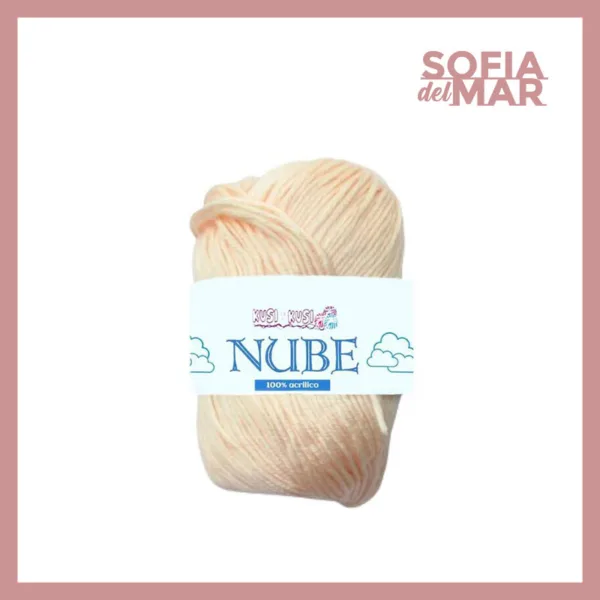hilo nube para crochet - color piel - barranquilla