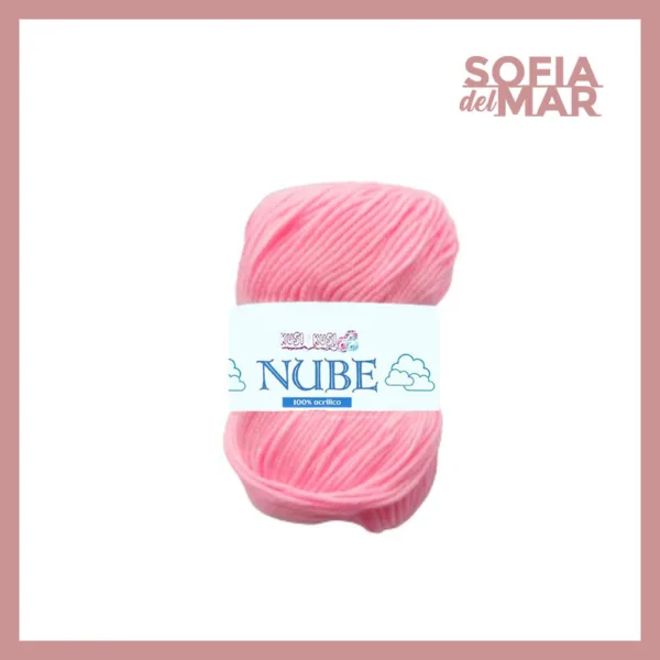 hilo nube para crochet - color rosado 06 - barranquilla