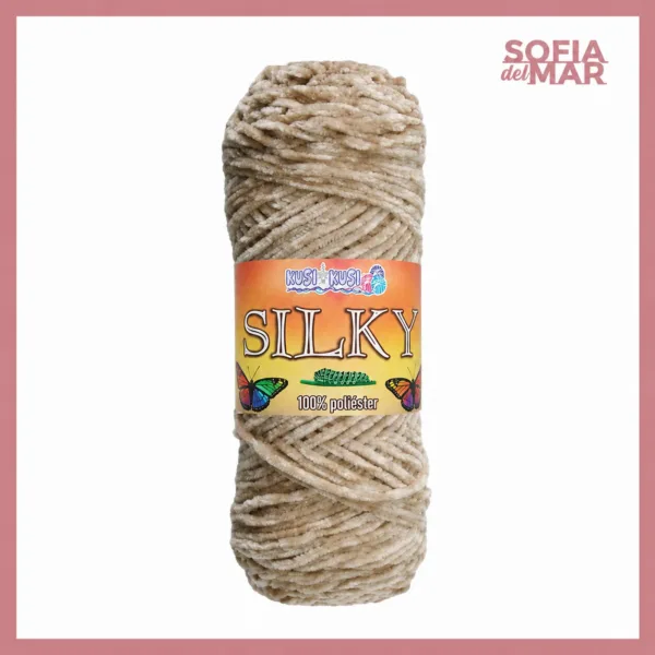 silky barranquilla crochet beige lana chelin felpado suave esponjoso